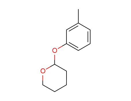 Molecular Structure of 144265-47-4 (2H-Pyran, tetrahydro-2-(3-methylphenoxy)-)