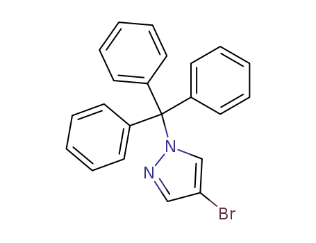 Molecular Structure of 95162-14-4 (4-BROMO-1-TRITYL-1H-PYRAZOLE)