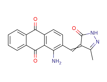 1-amino-2-<(3-methyl-5-oxo-2-pyrazolin-4-ylidene)methyl>anthraquinone