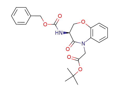 tert-butyl (S)-3-benzyloxycarbonylamino-4-oxo-2,3,4,5-tetrahydro-1,5-benzoxazepine-5-acetate