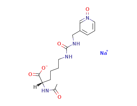 1-(5-acetylamino-5-carboxy-1-pentamethylene)-3-(3-pyridylmethyl)urea Narom-oxide sodium salt