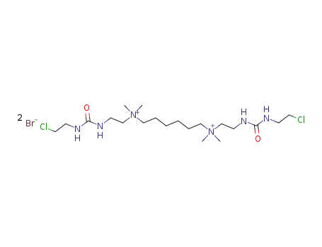 NN'-Bis-<2-<3-(2-chloroethyl)ureido>ethyl>-NNN'N'-tetramethyhexanediammonium dibromide