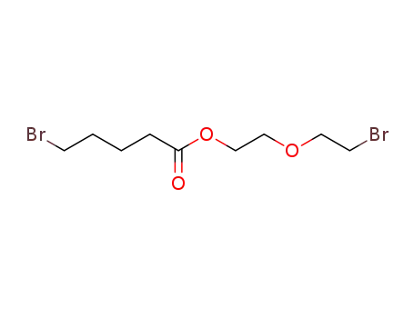 Molecular Structure of 91034-94-5 (Pentanoic acid, 5-bromo-, 2-(2-bromoethoxy)ethyl ester)