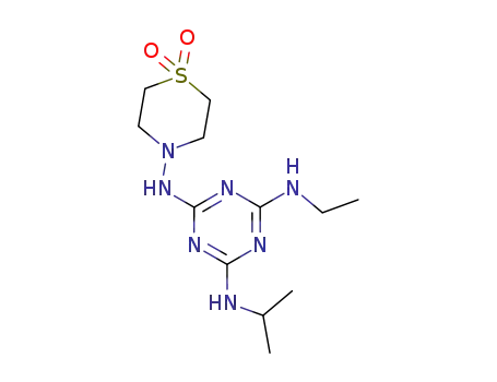 2-Isopropylamino-4-ethylamino-6<(N-thiomorpholin-yl-S-dioxido)>-amino-1,3,5-triazin