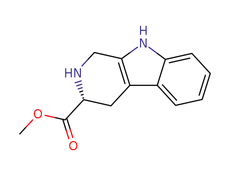 Molecular Structure of 81075-61-8 (1H-Pyrido[3,4-b]indole-3-carboxylic acid, 2,3,4,9-tetrahydro-, methyl
ester, (R)-)