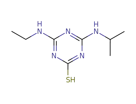 Molecular Structure of 5498-17-9 (1,3,5-Triazine-2(1H)-thione, 4-(ethylamino)-6-[(1-methylethyl)amino]-)