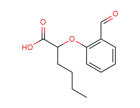 Molecular Structure of 138320-27-1 (2-(2-ForMylphenoxy)hexanoic acid)