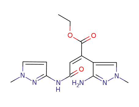 ethyl α-(3-amino-1-methyl-4-pyrazolyl)-β-acrylate