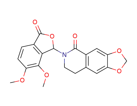 3-<3,4-dihydro-1-oxo-6,7-(methylenedioxy)-2H-isoquinolin-2-yl>-4,5-dimethoxy-1(3H)-isobenzofuranone