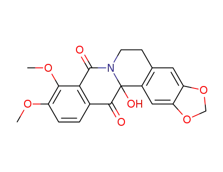 13a-hydroxy-9,10-dimethoxy-2,3-(methylenedioxy)-8,13-dioxo-5,6,13,13a-tetrahydro-8H-dibenzoquinolizine