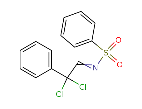 Molecular Structure of 147116-69-6 (Benzenesulfonamide, N-(2,2-dichloro-2-phenylethylidene)-)