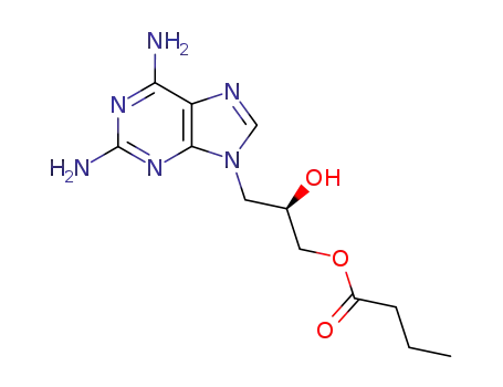 Butyric acid (R)-3-(2,6-diamino-purin-9-yl)-2-hydroxy-propyl ester