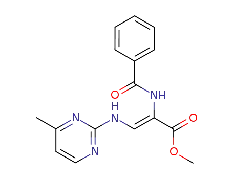 methyl (Z)-2-benzoylamino-3-(4-methyl-2-pyrimidinyl)aminopropenoate