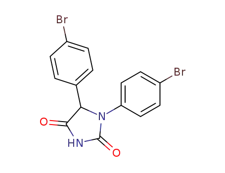 Molecular Structure of 37932-74-4 (2,4-Imidazolidinedione, 1,5-bis(4-bromophenyl)-)