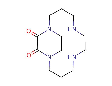 Molecular Structure of 158498-42-1 (1,5,8,12-Tetraazabicyclo[10.2.2]hexadecane-13,14-dione)
