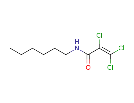 N-hexyl-2,3,3-trichloro-2-propenamide