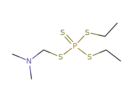 Tetrathiophosphoric acid dimethylaminomethyl ester diethyl ester