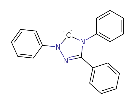 Molecular Structure of 166773-08-6 (1,3,4-Triphenyl-4,5-dihydro-1H-1,2,4-triazol-5-ylidene)