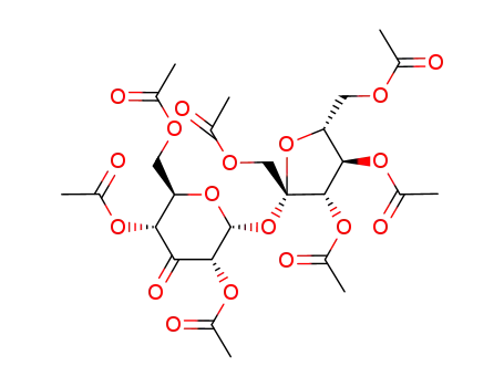 1,3,4,6-tetra-O-acetyl-β-D-fructofuranosyl 2,4,6-tri-O-acetyl-α-D-ribo-hexopyranosid-3-ulose