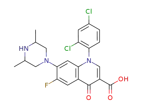 1-(2,4-Dichloro-phenyl)-7-(dimethyl-piperazin-1-yl)-6-fluoro-4-oxo-1,4-dihydro-quinoline-3-carboxylic acid
