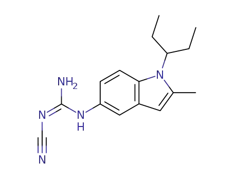 N-cyano-N'-[2-methyl-1-(1-ethylpropyl)indol-5-yl]guanidine