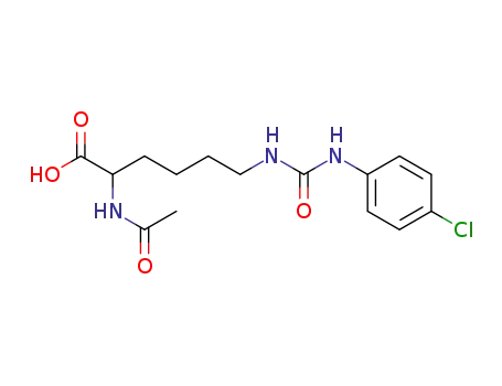 2-Acetylamino-6-[3-(4-chloro-phenyl)-ureido]-hexanoic acid