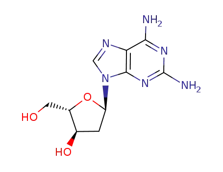 9-(2-deoxy-β-L-erythro-pentofuranosyl)-2,6-diaminopurine