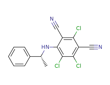 4-N-((R)-1'-phenylethylamino)-2,5,6-trichloro-1,3-dicyanobenzene