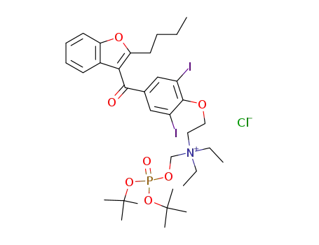 di-tert-butyl N-(phosphonooxymethyl)amiodaronium chloride