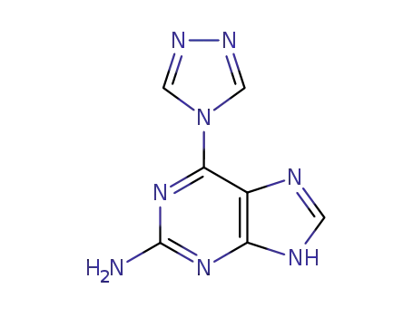 2-amino-6-(1,2,4-triazol-4-yl)-9-H-purine