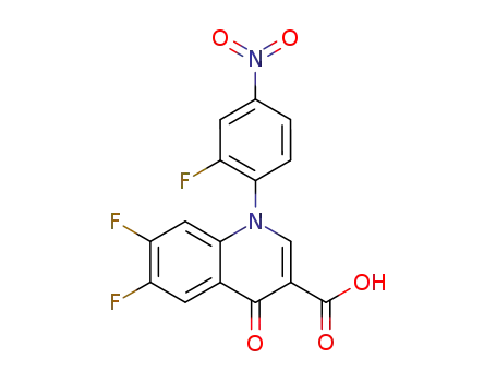 6,7-difluoro-1-(2-fluoro-4-nitrophenyl)-1,4-dihydro-4-oxoquinoline-3-carboxylic acid