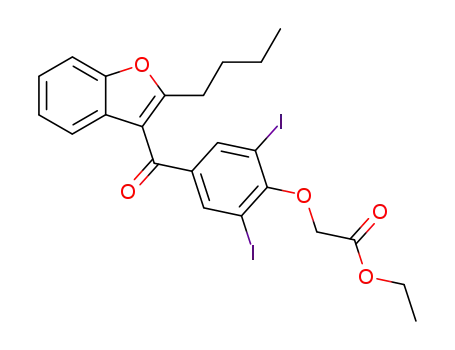 [4-(2-butylbenzofuran-3-carbonyl)-2,6-diiodophenoxy]acetic acid ethyl ester