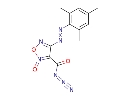 3-azidocarbonyl-4-(2,4,6-trimethylphenylazo)furoxan