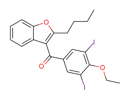 (2-butylbenzofuran-3-yl)-[4-ethoxy-3,5-diiodophenyl]-methanone