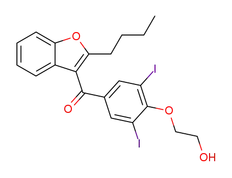 (2-butylbenzofuran-3-yl)-[4-(2-hydroxyethoxy)-3,5-diiodophenyl]-methanone