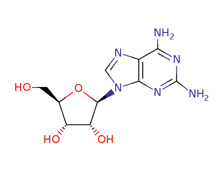 Molecular Structure of 2096-10-8 (2-Aminoadenosine)