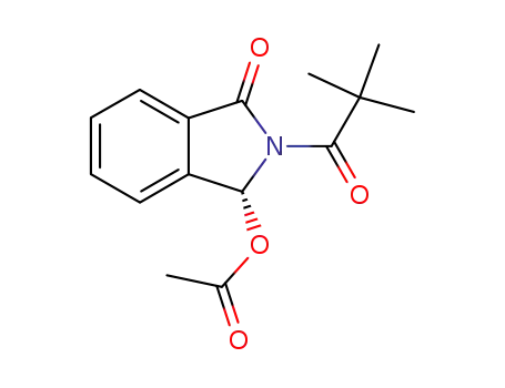 (1R)-3-oxo-2-pivaloyl-2,3-dihydro-1H-isoindol-1-yl acetate