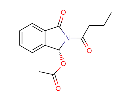 (1R)-2-butyryl-3-oxo-2,3-dihydro-1H-isoindol-1-yl acetate