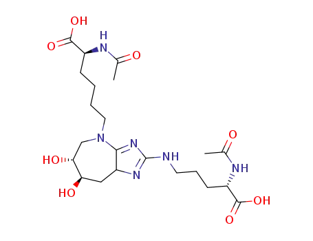 N-acetyl-6-[(6R,7R)-2-{[(4S)-4-acetylamino-4-carboxybutyl]amino}-6,7-dihydroxy-6,7,8,8a-tetrahydroimidazo[4,5-b]azepin-4(5H)-yl]-L-norleucine