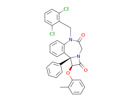 5-(2,6-dichloro-benzyl)-9b-phenyl-1-o-tolyloxy-5,9b-dihydro-1H-2a,5-diaza-benzo[a]cyclobuta[c]cycloheptene-2,4-dione