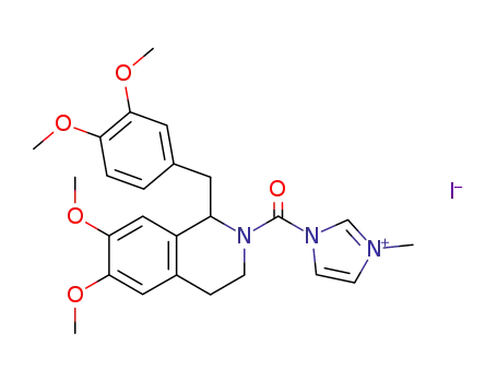 3-[1-(3,4-dimethoxy-benzyl)-6,7-dimethoxy-3,4-dihydro-1H-isoquinoline-2-carbonyl]-1-methyl-3H-imidazol-1-ium; iodide