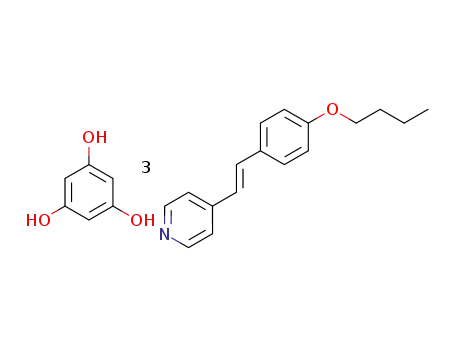 4-[(E)-2-(4-Butoxy-phenyl)-vinyl]-pyridine; compound with benzene-1,3,5-triol