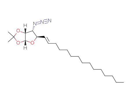 (3aR,5R,6R,6aR)-6-Azido-2,2-dimethyl-5-((E)-pentadec-1-enyl)-tetrahydro-furo[2,3-d][1,3]dioxole