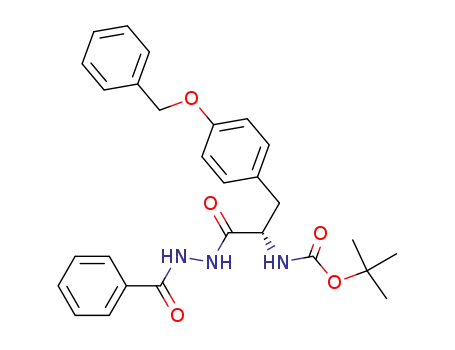 [2-(N'-benzoyl-hydrazino)-1-(4-benzyloxy-benzyl)-2-oxo-ethyl]-carbamic acid tert-butyl ester