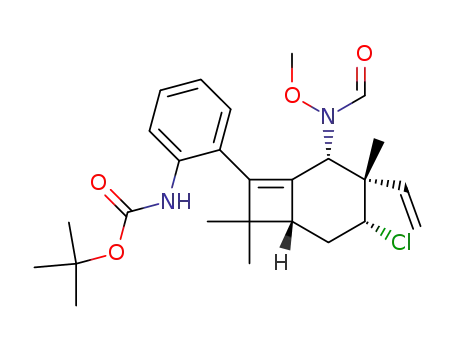 {2-[(1R,3R,4S,5S)-3-Chloro-5-(formyl-methoxy-amino)-4,8,8-trimethyl-4-vinyl-bicyclo[4.2.0]oct-6-en-7-yl]-phenyl}-carbamic acid tert-butyl ester