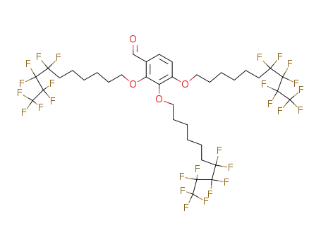 2,3,4-tris-(7,7,8,8,9,9,10,10,10-nonafluoro-decyloxy)-benzaldehyde