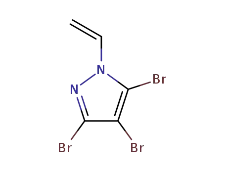 Molecular Structure of 923035-87-4 (1H-Pyrazole, 3,4,5-tribromo-1-ethenyl-)