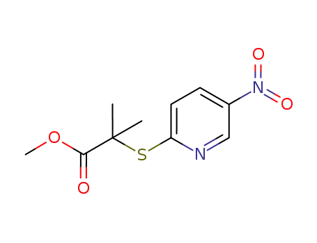 methyl 2-methyl-2-[(5-nitropyridin-2-yl)sulfanyl]propionate