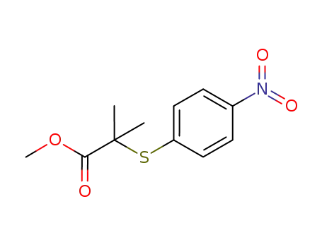 methyl 2-methyl-2-[(4-nitrophenyl)sulfanyl]propionate