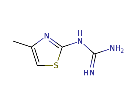 Guanidine, (4-methyl-2-thiazolyl)-
